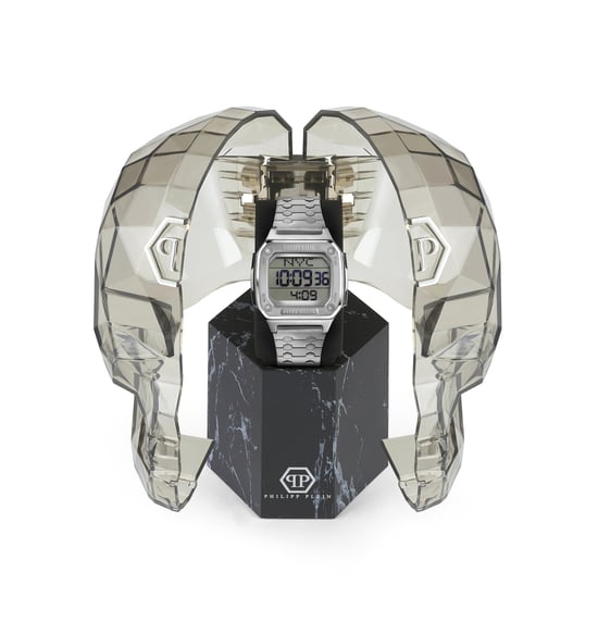 Philipp Plein Hyper $hock Silber Unisex Armbanduhr PWHAA0521 - Image 4