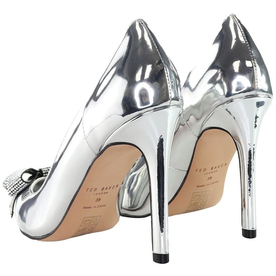 Ted Baker Orlila Kristall-Schleife Damen Silberne Pumps - Image 3