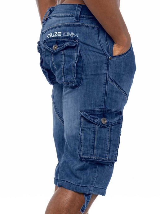 Kruze Mens Cargo Combat Shorts