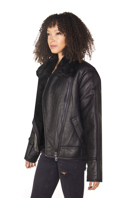 Women's B3 Flying jacket from sheepskin Bergamo