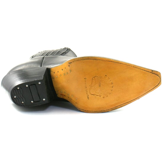 Grinders Unisex Black Western Chelsea Boots- Mustang