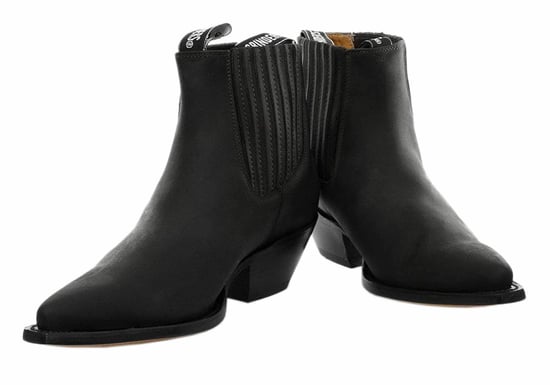 Grinders Unisex Black Western Chelsea Boots- Mustang