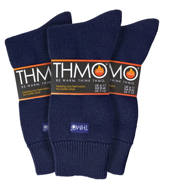 THMO - 3er Pack Multipack Herren dicke warme Wintersocken mit Comfort Top - Image 1