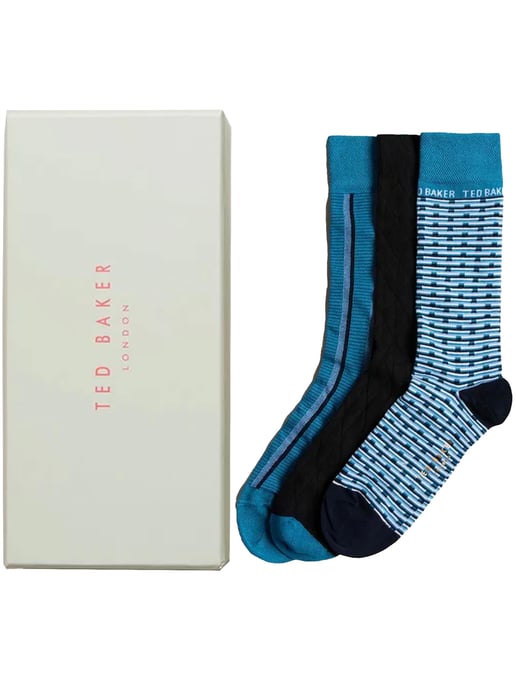 Ted Baker | Herren Crew Socken 3er Pack Geschenkset - FOCUS - Image 1