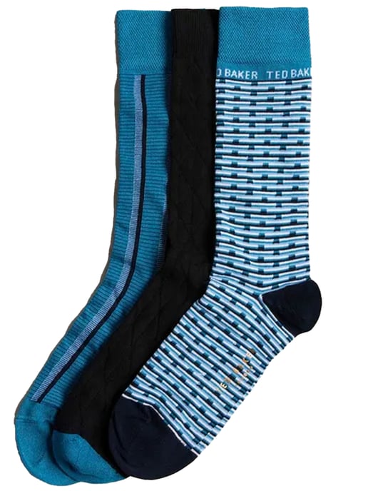 Ted Baker | Herren Crew Socken 3er Pack Geschenkset - FOCUS - Image 2