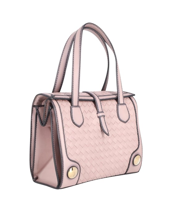 Bottega Veneta Doppelltragetasche aus gewebtem Kalbsleder in Pink - Image 2