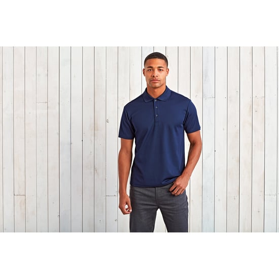 Premier Mens Sustainable Polo Shirt (French Navy) - Image 3