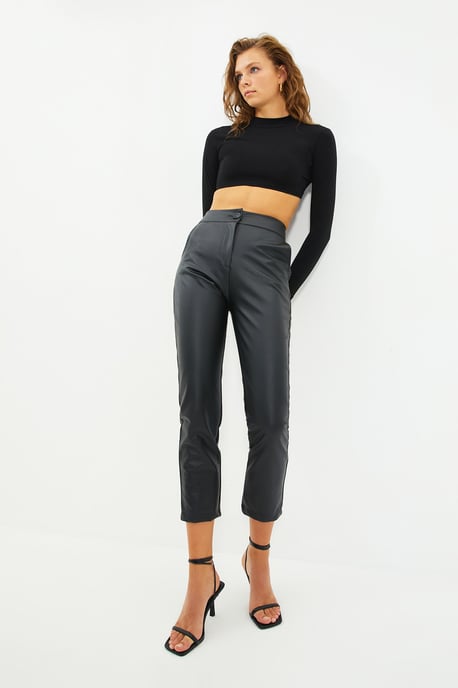 Trendyol Damen hohe Taillene Stift-Hose - Image 6