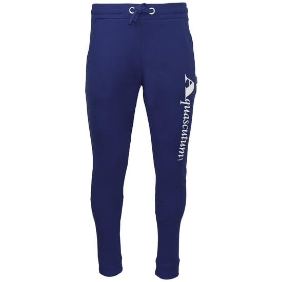 Aquascutum Navy Blue Logo Sweat Pants