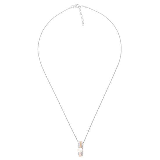 Orphelia 'Lea' Women's 925 Sterling Silver Chain with Pendant - Silver/Rose ZH-7284