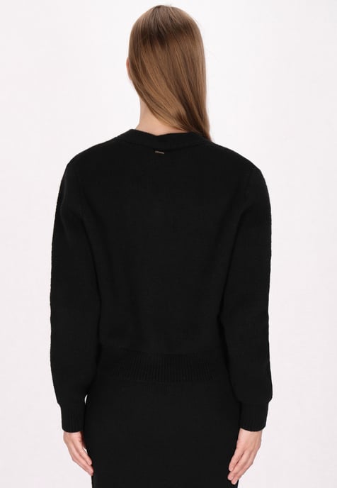 Dreimaster Cardigan Damen Schwarz - Image 4