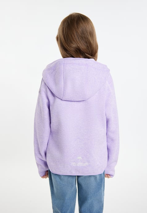 Schmuddelwedda Strickfleeceblouson für Mädchen Mädchen (Kids) Helllavendel-Melange - Image 4