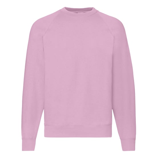 Fruit Of The Loom Herren Raglan-Ärmel Belcoro® Sweatshirt (Hellrosa) - Image 1