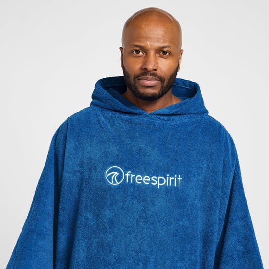 Freespirit Aquarobe, Towelling Changing Robe, Blue
