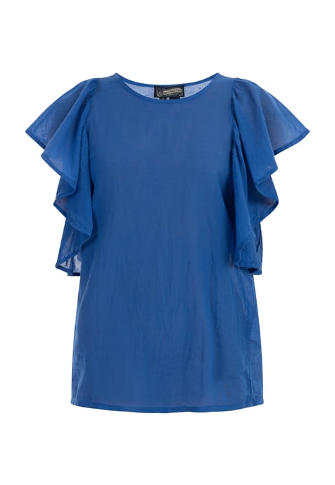 Dreimaster Blusenshirt Damen Blau - Image 1