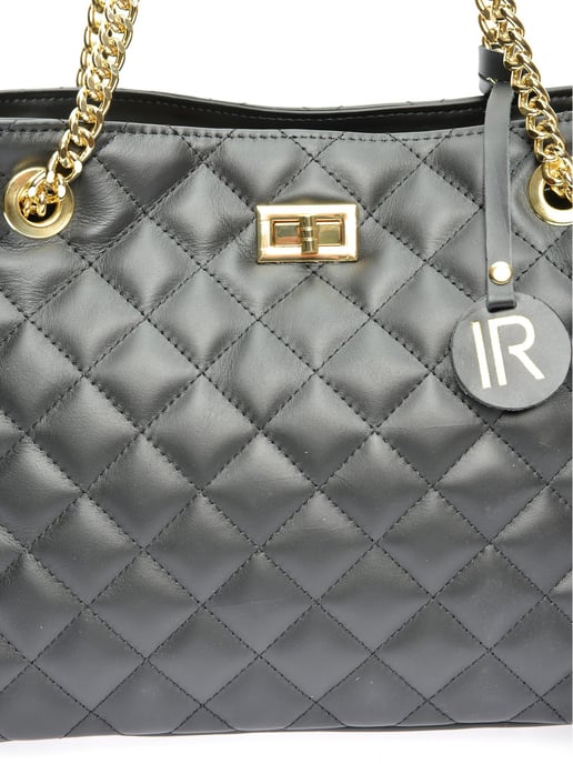 Isabella Rhea Black Leather Bag