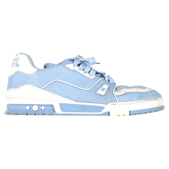Louis Vuitton LV Sneaker aus hellblauem Leder - Image 1