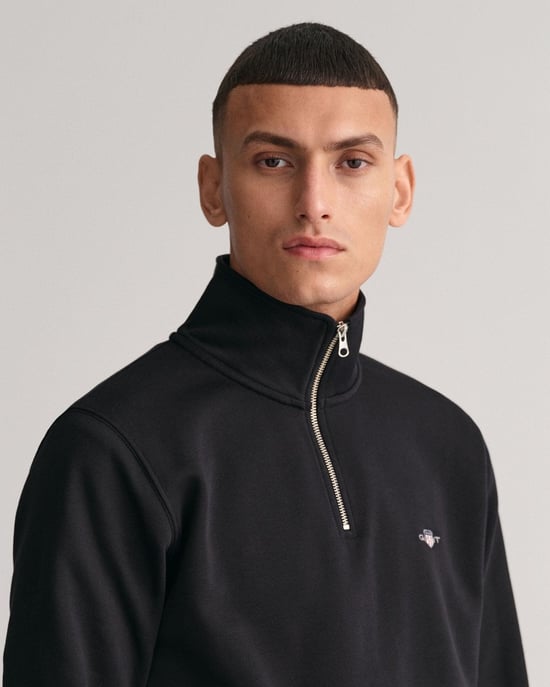 Gant Regular Shield Half Zip Sweat Sweatshirt - Image 3