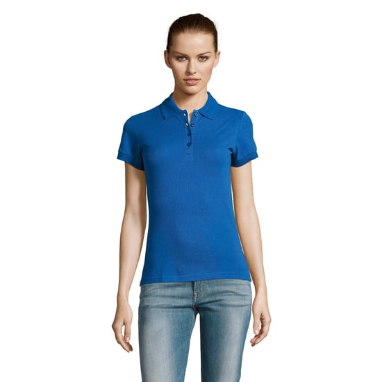 SOLS Womens/Ladies Passion Pique Short Sleeve Polo Shirt (Königsblau) - Image 4