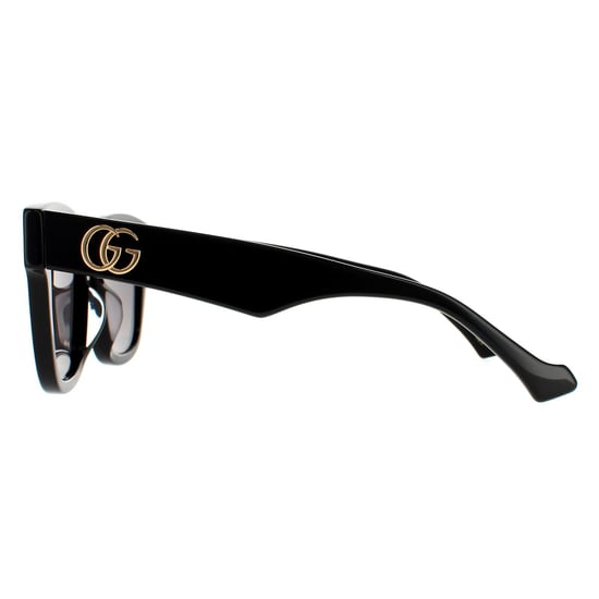 Gucci Rechteckige Damen Sonnenbrille Schwarz Grau - Image 3