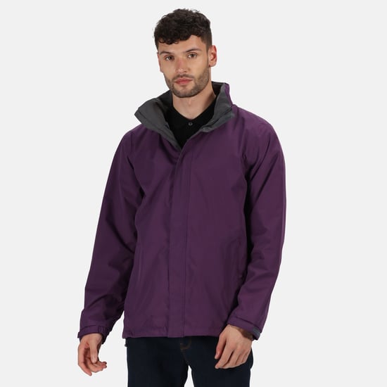 Regatta Mens Standout Ardmore Jacket (Waterproof & Windproof) (Majestic Purple/Seal Grey)