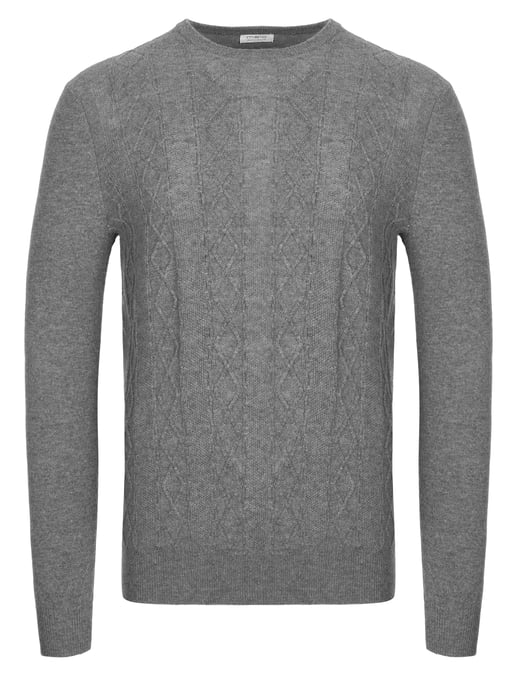 Malo Optimum Kaschmir Pullover grau - Image 1