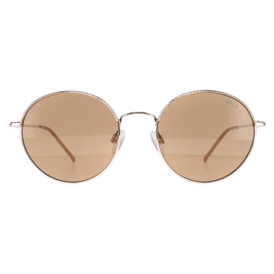 Elle Round Womens Gold Brown 14908