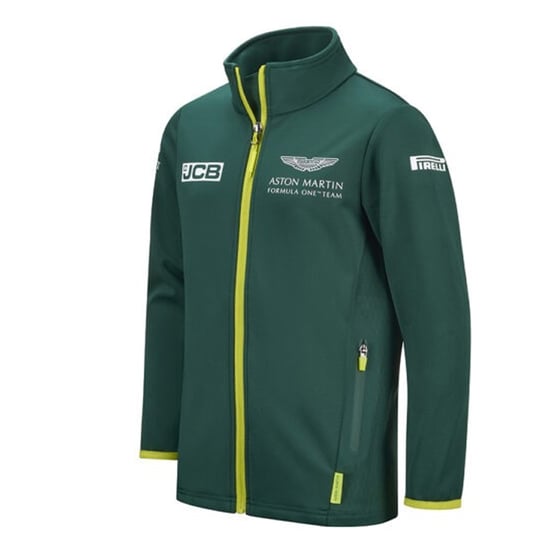 Aston Martin F1 Official Team Kids Green Softshell Jacket