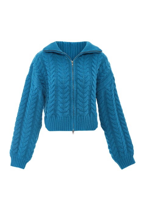 Mymo Strickjacke Damen türkis - Image 1