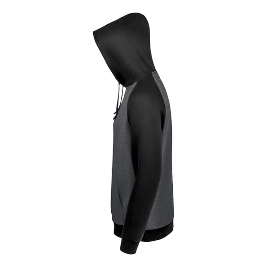 SOLS - "Seattle" Kapuzenpullover für Herren/Damen Unisex (Schwarz/Anthrazit meliert) - Image 3
