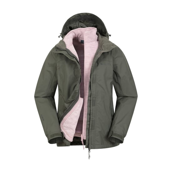 Mountain Warehouse Womens/Ladies Storm 3 in 1 Waterproof Jacket (Green)