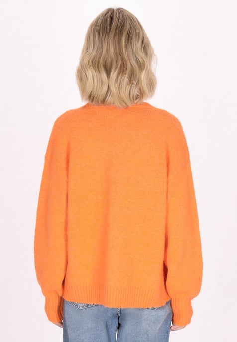 Mymo Strickjacke Damen orange - Image 4