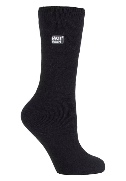 Heat Holders Lite - Dünne Damen-Winter-Thermosocken in unifarben - Schwarz - Image 1