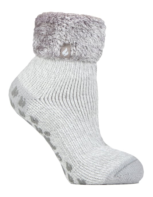 Kinder Plüschbett-Socken | Heat Holders | Warme gemütliche Thermosocken für Jungen und Mädchen - Silbergrau - Image 1