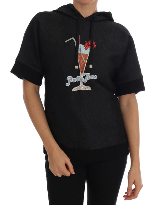 Dolce & Gabbana Women's Black Fairy Tale Crystal Sweater à capuche - Image 1
