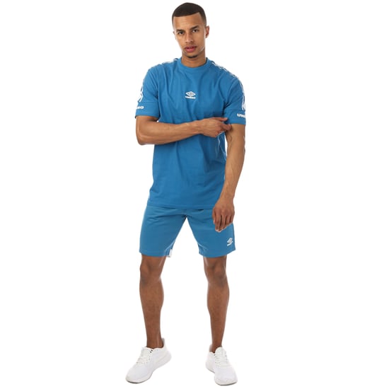 Men's Umbro Diamond Taped Tricot Shorts in Blue