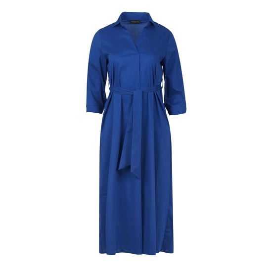 Königsblaues Midikleid mit Gürtel - Image 2