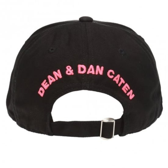 DSQUARED2 Rosa gesticktes Logo Schwarz Cap - Image 3