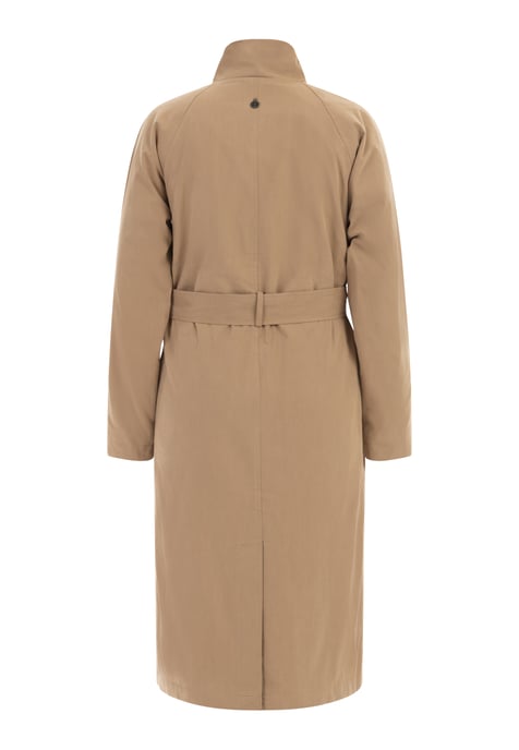 Dreimaster leichter baumwollmantel Damen dunkelbeige - Image 4