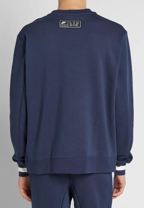 Nike Air Fleece Crew Sweatshirt in Marineblau - Image 2
