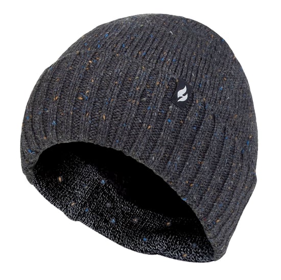Mens Thermal Chunky Beanie Hut | Heat Holders | Heatweaver Fleece-Futter - Denim - Image 1