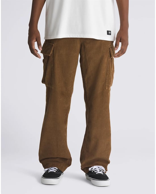VANS Herren Service Cargo Cord Lose Tapered Pants in Kaffeelikör - Image 2