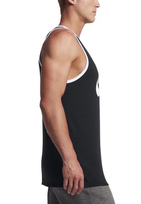 Nike Herren-Weste mit großem Swoosh-Ace-Logo in Schwarz - Image 4