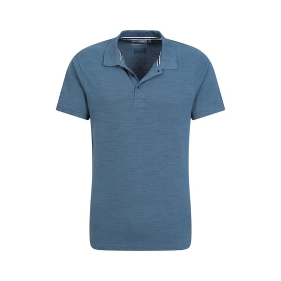 Mountain Warehouse Herren Dawnay Textured Pique Polo Shirt (Blau) - Image 4