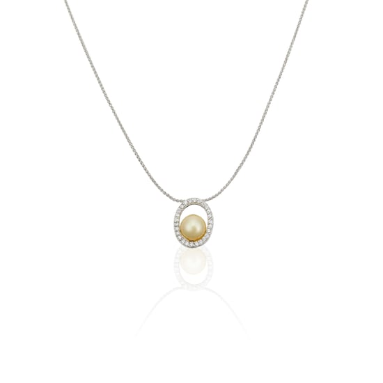 Orphelia Damen-Kette aus 925er Sterlingsilber mit Anhänger – Silber PEN-1992 - Image 1