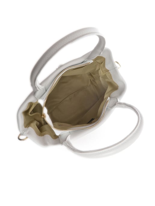 Luisa Vannini Weiß Rindsledertasche - Image 4
