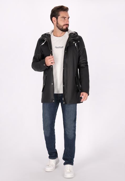 Schmuddelwedda Regenjacke Herren schwarz - Image 2