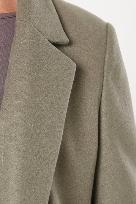 Dorothy Perkins Womens Coat Green Polyester Pockets Button Woven - Image 5