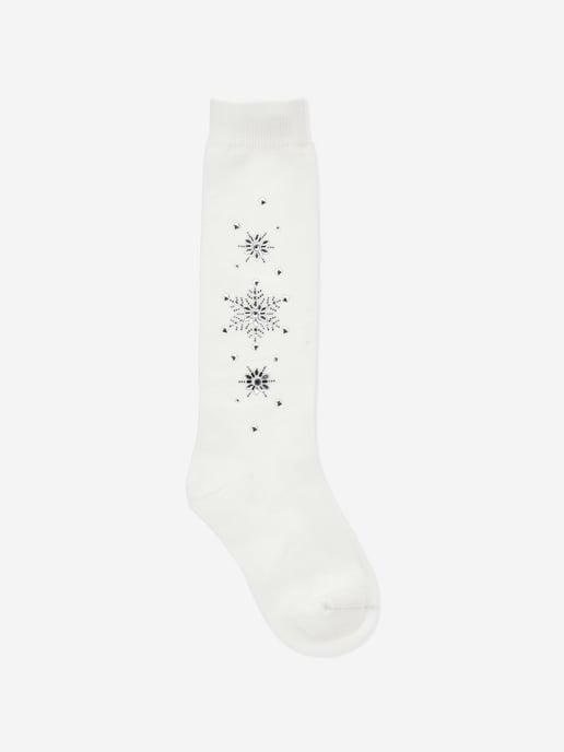 Monnalisa Girls Rhinestone Socks in White