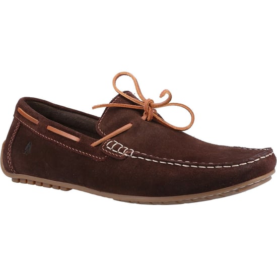 Hush Puppies Reuben Wildleder Herren Braun Bootsschuhe - Image 1